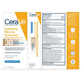 ceraVe hydrating mineral sunscreen spf 30 sheer tint medium 1.7 fl oz