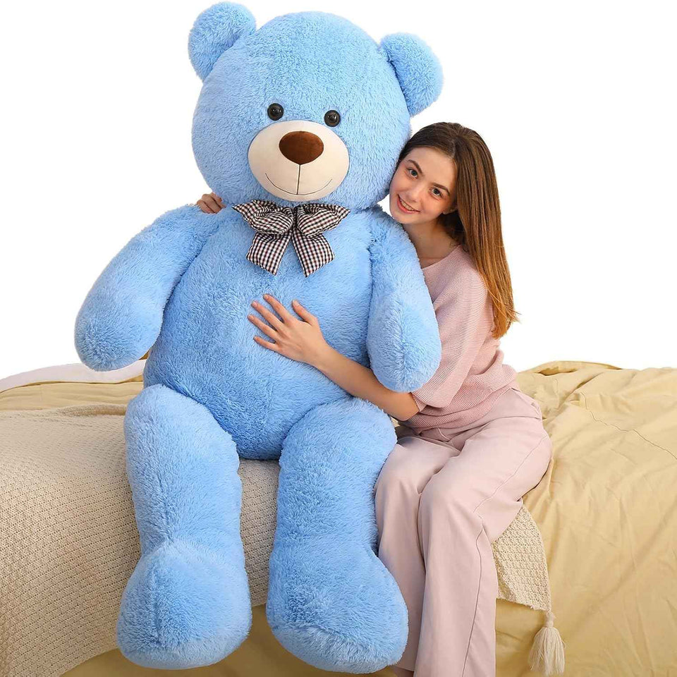 MaoGoLan Giant Teddy Bear 4 Feet,Adorable and Cuddly Big Bear Stuffed Animal 47", Classic Teddy Bear Plush Gift Decoration for Baby Shower,Party,Birthday,Valentines Day,Tan