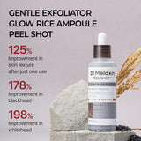 Dr.Melaxin peel shot glow black rice peeling ampoule 80ml gentle exfoliating korean skincare