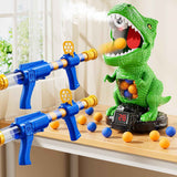 xin novel dinosaur target shooting game for kids electronic air pump guns with lcd score record