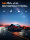Galphi-Q2 4K Mini Dash Cam with 5G WiFi, 64GB Card, Night Vision and Loop Recording Support