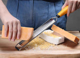 Deiss PRO Citrus Lemon Zester & Cheese Grater - Razor-Sharp Stainless Steel Blade + Protect Cover - Dishwasher Safe Grater for Parmesan, Citrus, and More
