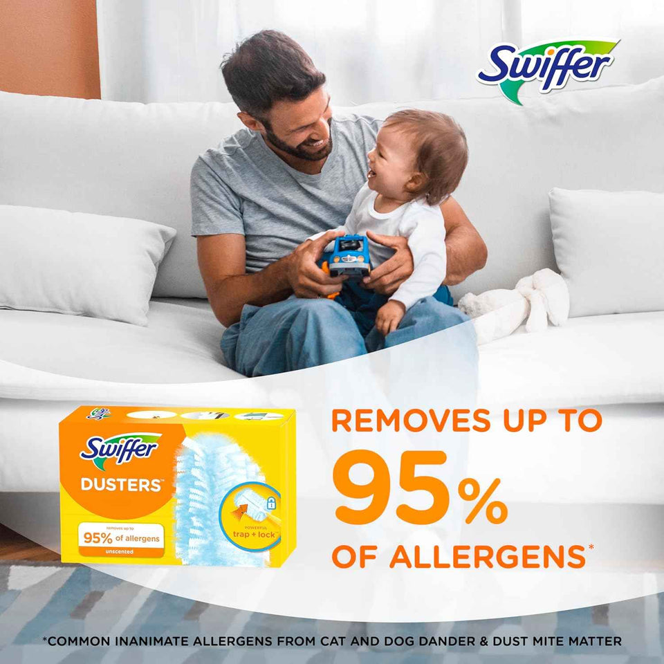 Swiffer TRAP + LOCK Dusters Refills, 10-count, Allergen-Grabbing Dusting