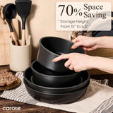 CAROTE 19-Piece Non-Stick Cookware Set, Induction Kitchen Pots and Pans, Oven, Dishwasher, and Fridge Safe, Space Saving