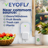 VEYOFLY Fly Trap Indoor, Fruit Fly Traps for Indoors Flying Insect (2 Device + 6 Refills) Gnat Traps for House Indoor, Bug Zapper Indoor, Gnat Killer Catcher & Fruit Fly Killer Light Plug in