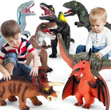 kissdream 7 piece jumbo dinosaur toys for boys realistic giant dinosaur toys 3-5 years