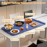 Extra Large 32"x15" Electric Silicone Food Warmer Tray, 7-Level Temp 8-Hour Timer, Portable Countertop Food Warmers for Parties, Blue