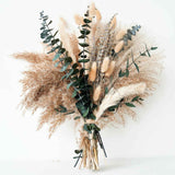 Exquisite lavender and eucalyptus dried flower arrangement for bohemian home decor and wedding tables