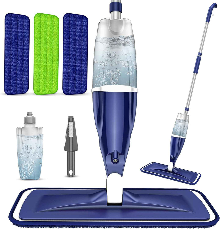 EXEGO Microfiber Spray Mop for Hardwood, Tile, Laminate, and Vinyl Floors