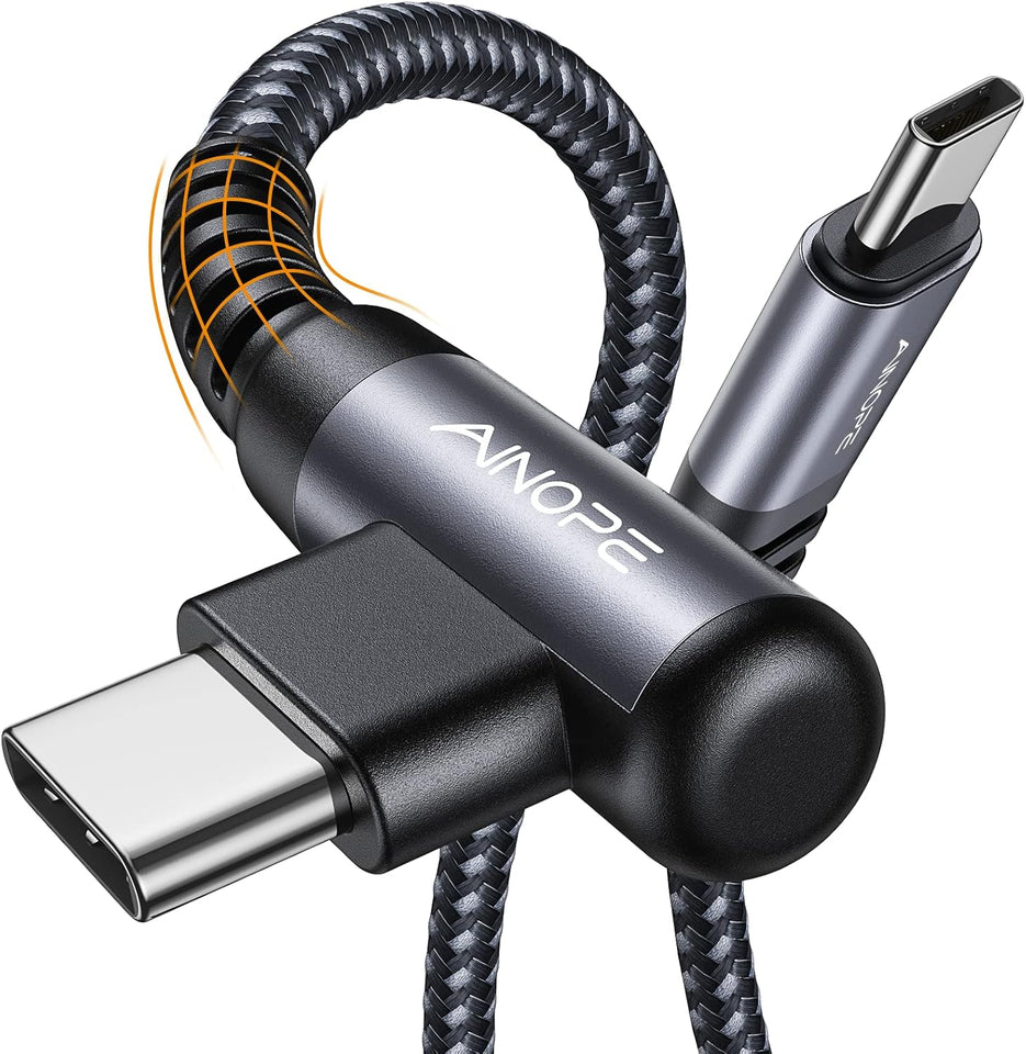 ainope 60w 2-pack 6.6ft usb c to usb c cable fast charging phone charger for iphone 17 pro max accessories