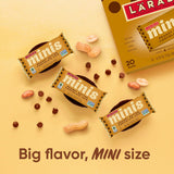 Larabar peanut butter chocolate chip mini bars, gluten free vegan, 20-count snack size