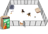 fxw homeplus unleashed 24 inch 6 panels dog pen black patented
