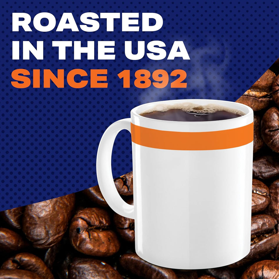maxwell house original roast instant coffee, 8 oz, smooth, rich, full-bodied, no brewer required