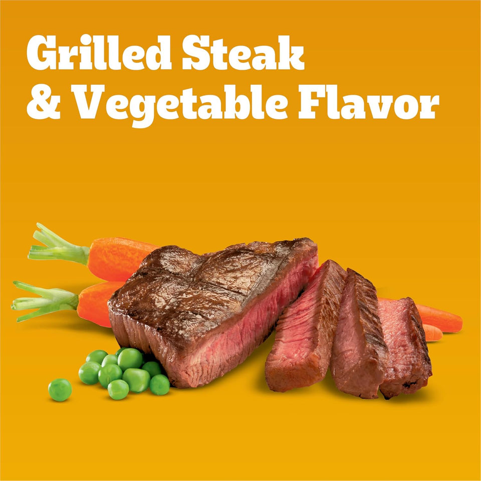 Pedigree Complete Nutrition Adult Dry Dog Food, Grilled Steak & Vegetable Flavor, 18 lb. Bag - Cart Shape