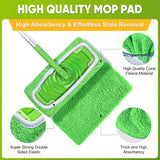 Reusable 6-Pack Coral Fleece Mop Pads for Sweeper Mop - 100% Washable Refills