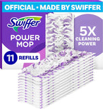 swiffer powermop multi-surface mopping pad refills, 11 count, for floor cleaning