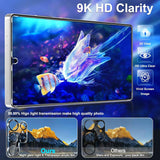 samsung galaxy s25 ultra tempered glass screen protectors 3 pack + 3 pack camera lens protector