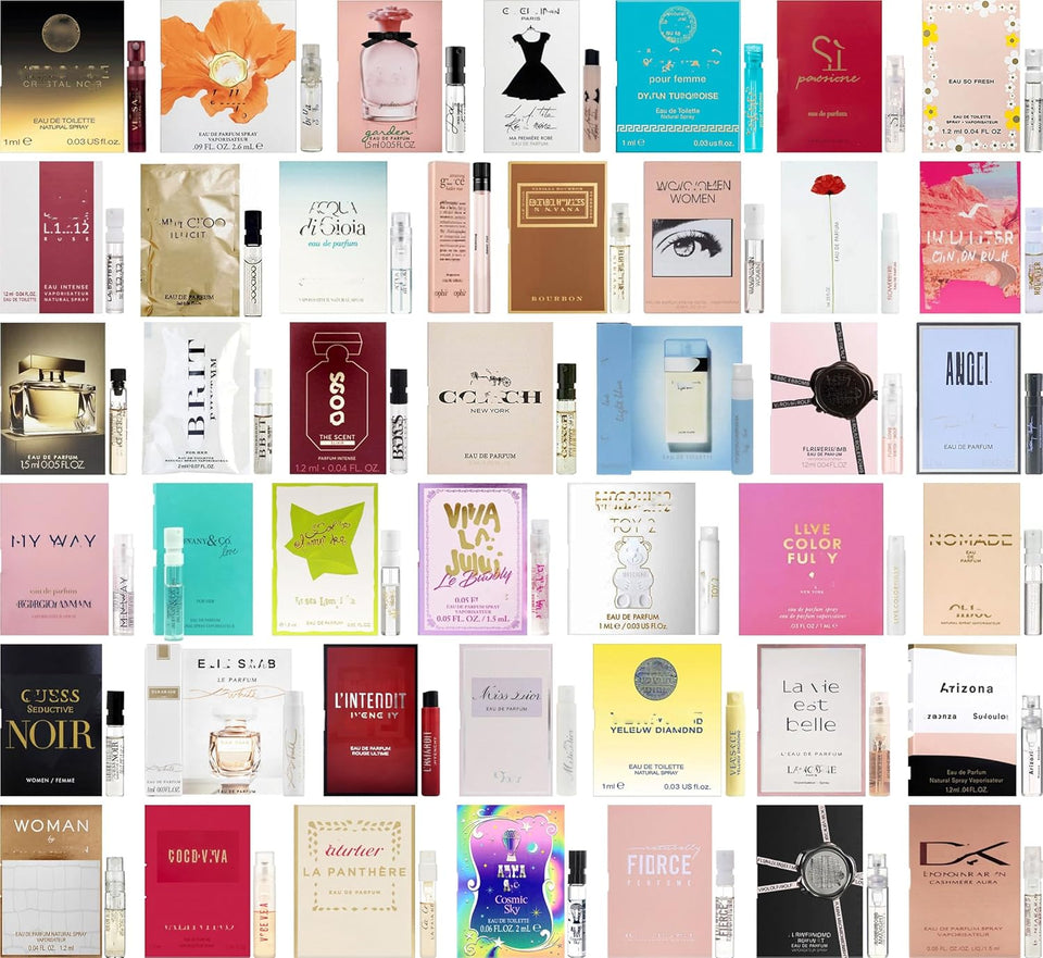 Perfume High End Designer Fragrance Sampler Set for Women - (Pack of 12 Sample Vials)
