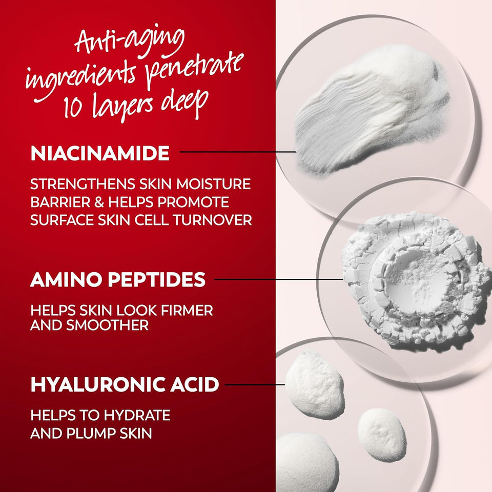 olay face moisturizer, regenerist micro-sculpting facial cream, women, 1.7 oz, anti-aging, hydration, firming skin care, hyaluronic acid, niacinamide, amino peptides