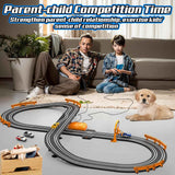 Slot Car Race Track Sets for Boys, Race Car Track with 2 High-Speed Slot Cars, Battery or Electric Car Track, Dual Racing Game Lap Counter Track Sets, Toys Gifts for Boys Girls Ages 4 5 6 7 8-12