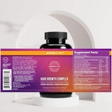 Primal Harvest Hair Growth Vitamins, Hair Growth for Women & Men - 60 Hair Growth Pills, Natural Hair Thickening Products for w/Biotin & Zinc - Hair Supplement, Regrowth Hair Vitamins
