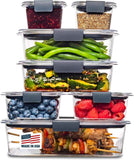 Rubbermaid Brilliance BPA Free 44-Piece Food Storage Containers Set Airtight Leak-Proof with Lids for Meal Prep Lunch and Leftovers