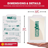 Catchmaster Max-Catch Mouse & Insect Glue Trap 36PK, Mouse Traps Indoor for Home, Sticky Pest Control Adhesive Tray for Catching Bugs, Non Toxic Bulk Unscented Glue Boards