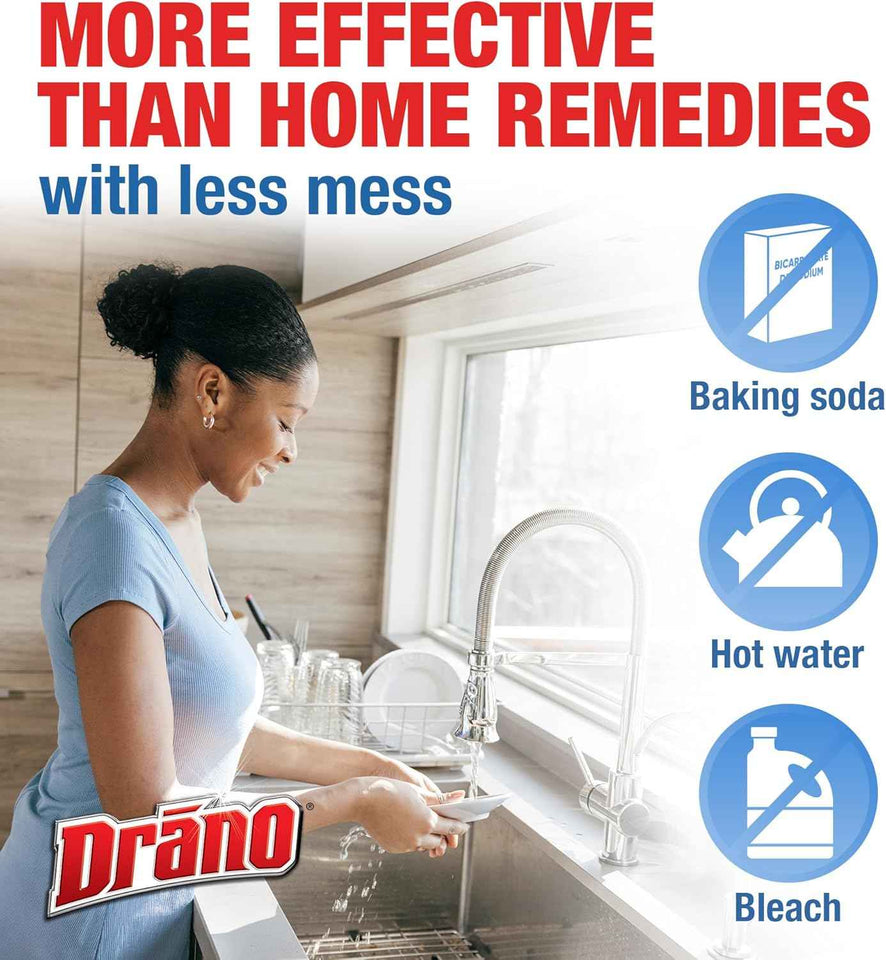 Drano Balance 32-fl-oz non-corrosive drain clog remover and cleaner for all pipes and septic tanks
