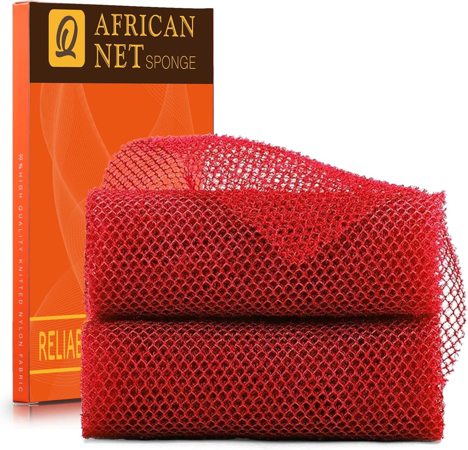 ujfqbh 3 pieces african bath sponge pink yellow purple exfoliating shower body scrubber