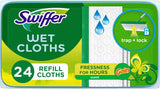 Swiffer Sweeper Wet Mopping Cloth Multi Surface Refills, Mops for Floor Cleaning, Febreze Lavender Scent, 36 Count