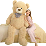 MaoGoLan Giant Teddy Bear 4 Feet,Adorable and Cuddly Big Bear Stuffed Animal 47", Classic Teddy Bear Plush Gift Decoration for Baby Shower,Party,Birthday,Valentines Day,Tan