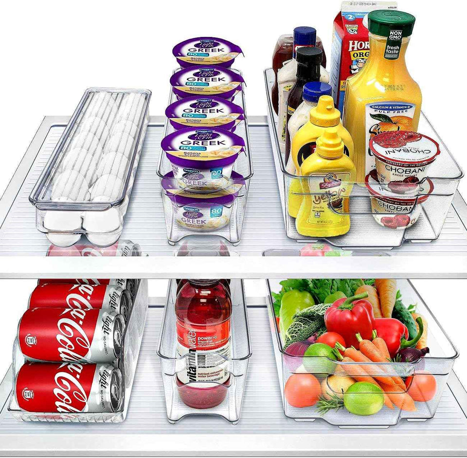 Sorbus Stackable Fridge Bins and Freezer Bins for Refrigerator and Pantry Organization