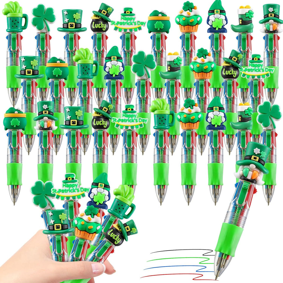 cZWZ 20Pcs Mini Multicolor Pens 4-in-1 Cute Ballpoint Pens for Kids Birthday Party Favors Gifts Teacher Supplies