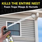 Raid Max Foaming Wasp & Hornet Killer, Fast Coverage Foam, 16.5 oz Can, Bug Killer Kills Entire Nest