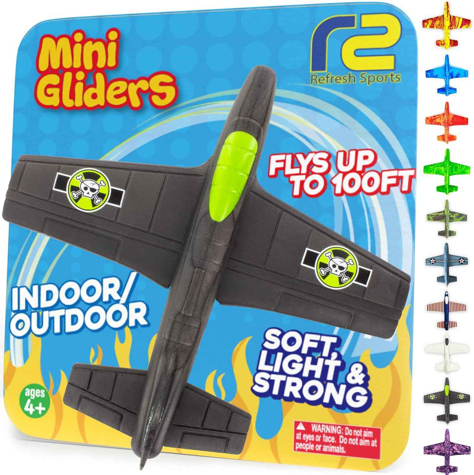 Foam Airplanes - Easter Basket Stuffers for Kids All Ages 4 5 6 7 8 9 10 Year Old - Best Toy Gift - Boy Toys Basket Stuffer Gifts - Fun Easter Gifts for Boys & Girls Party Favors - Air Plane Gift Idea