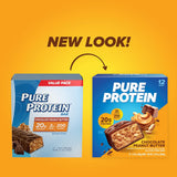 Pure Protein Chocolate Peanut Butter Protein Bars - 12 count - 20g Protein, 3g Sugar, 190 Calories - Gluten Free