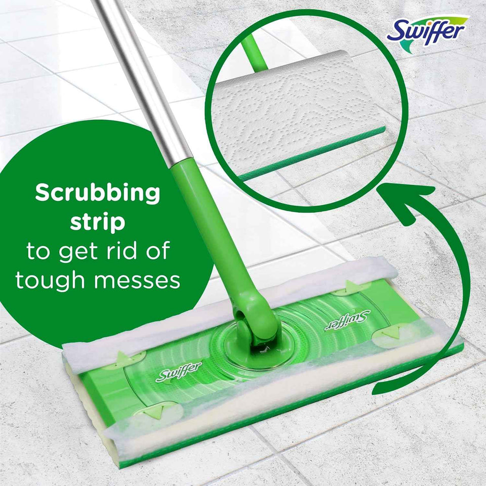 Swiffer Sweeper Wet Mopping Cloths for Floor Cleaning, 24 Count, Open-Window Fresh
