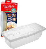 Original Fasta Pasta Microwave Cooker with Lid & Built-in Strainer, Patented Design for Perfect Al Dente Pasta Every Time