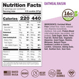 Lenny & Larry's Complete Protein Oatmeal Raisin Cookies, 16g Plant Protein, Vegan, Non-GMO, High Fiber, 4 Ounce, Pack of 12