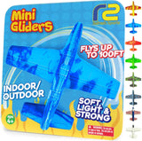 Foam Airplanes - Easter Basket Stuffers for Kids All Ages 4 5 6 7 8 9 10 Year Old - Best Toy Gift - Boy Toys Basket Stuffer Gifts - Fun Easter Gifts for Boys & Girls Party Favors - Air Plane Gift Idea