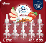 Glade PlugIns Refills Air Freshener, Scented and Essential Oils for Home and Bathroom, Aqua Waves, 6.7 Fl Oz, 10 Count