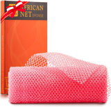 ujfqbh 3 pieces african bath sponge pink yellow purple exfoliating shower body scrubber