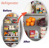 ClearSpace Plastic Pantry Organization and Storage Bins with Removable Dividers – Perfect Kitchen Organization or Kitchen Storage – Refrigerator Organizer Bins, Cabinet Organizers (2 Pack)