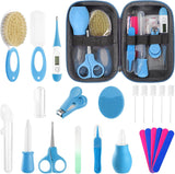 POPYJAN 24PCS Baby Grooming & Health Kit, Newborn Nursery Health Care Set, Baby Care Product, Grey White