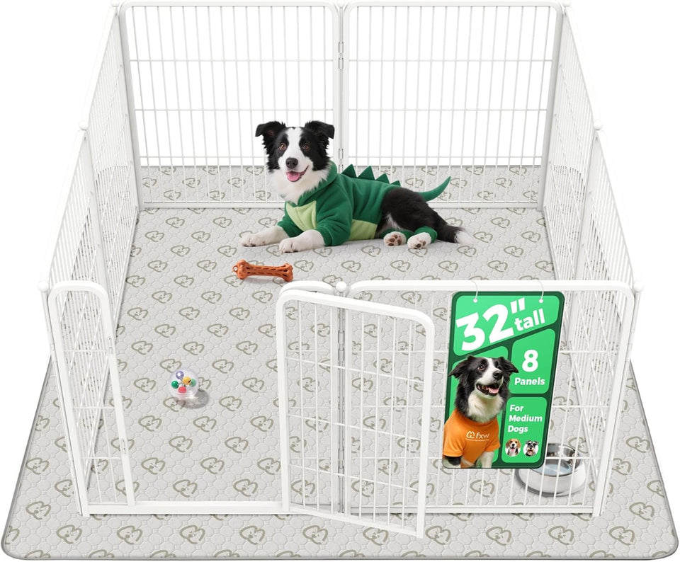 fxw homeplus unleashed 24 inch 6 panels dog pen black patented