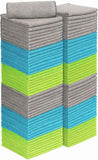 AIDEA Microfiber Cleaning Cloth-50PK, Soft Microfiber Towels for Cars, Absorbent Cleaning Rags, Lint-Free Streak-Free Wash Cloths for House, Kitchen, Window(12in.x12in)