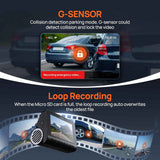 70mai 4K Dash Cam Front and Rear with STARVIS, Built in 5GHz WiFi & GPS Car Camera, Super Night Vision, ADAS, 3'' IPS Screen, 24H Parking Mode, Time-Lapse, Loop Recording, Support 256GB Max (A800S)