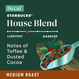 starbucks decaf house blend medium roast keurig coffee pods 40 count box
