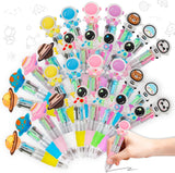cZWZ 20Pcs Mini Multicolor Pens 4-in-1 Cute Ballpoint Pens for Kids Birthday Party Favors Gifts Teacher Supplies