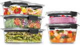 Rubbermaid Brilliance BPA Free 44-Piece Food Storage Containers Set Airtight Leak-Proof with Lids for Meal Prep Lunch and Leftovers